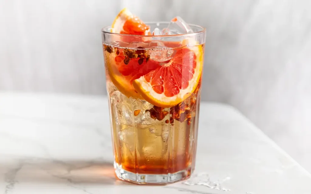Spicy grapefruit soda with summer food pairings